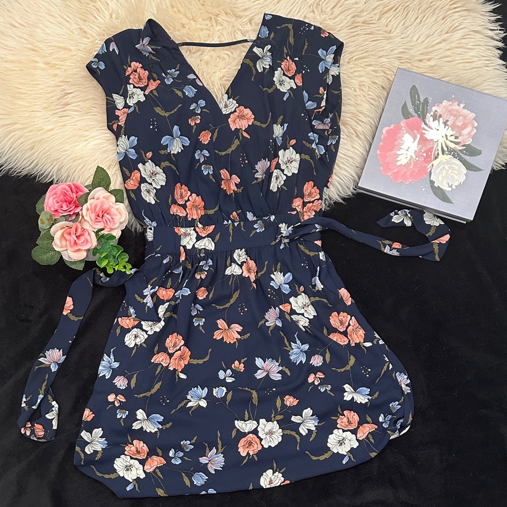 Floral Navy Dress